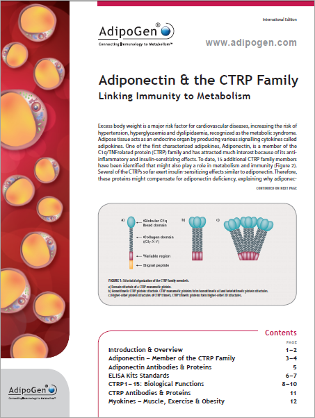 Adiponectin & CTRP Family 2012 Adiponectin & CTRP Family 2012