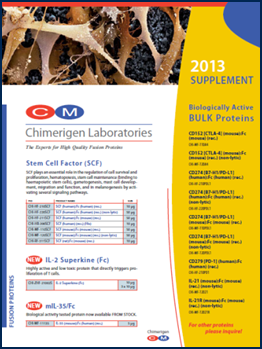 Chimerigen Supplement Flyer 2013 Chimerigen Supplement Flyer 2013