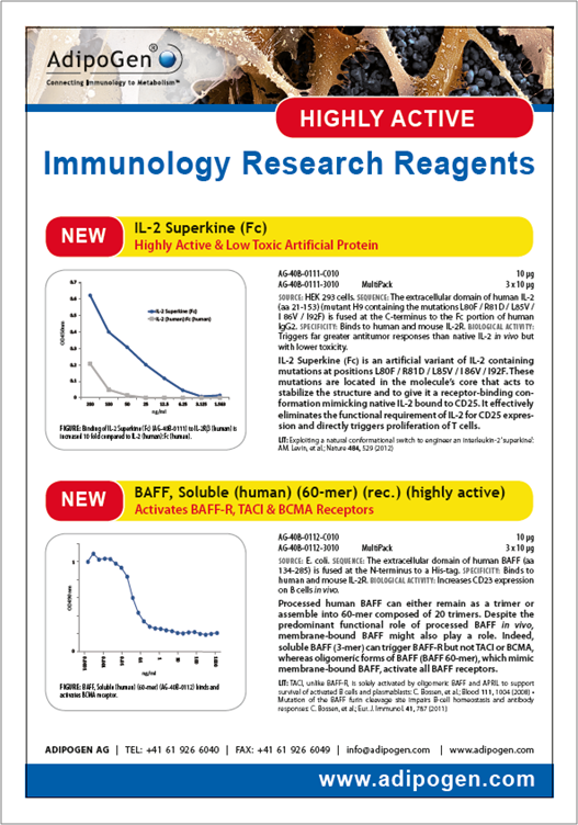 Highly Active Immunology Tools 2012 Highly Active Immunology Tools 2012