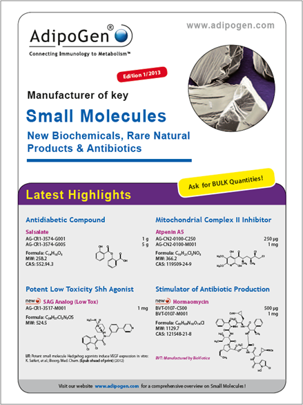 New Small Molecules 1/2013 Edition New Small Molecules 1/2013 Edition